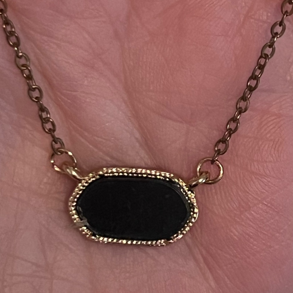 Black Pendant Necklace